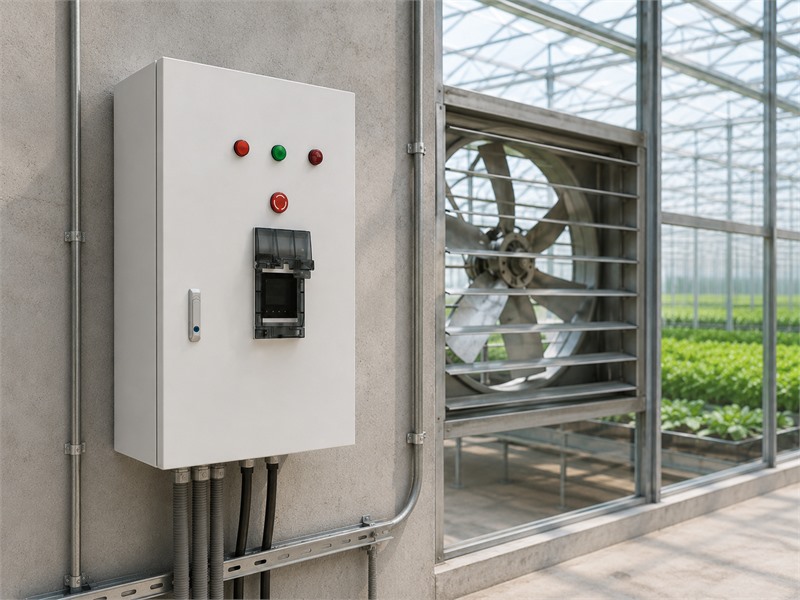 cee ventilation control cabinet greenhouse fan