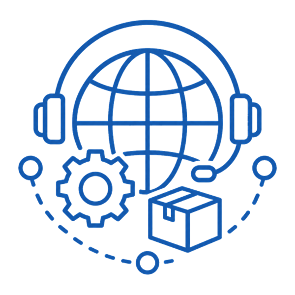 global service and delivery icon