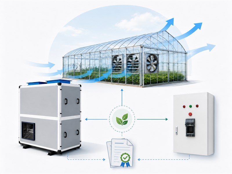greenhouse ventilation control system diagram