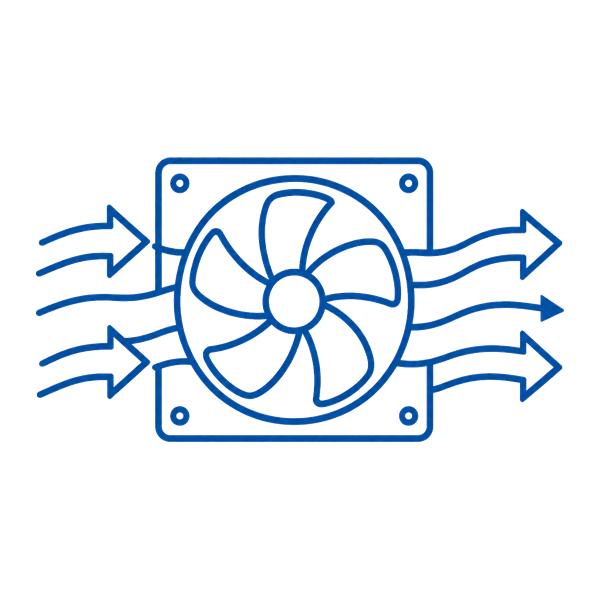 high airflow ventilation fan icon