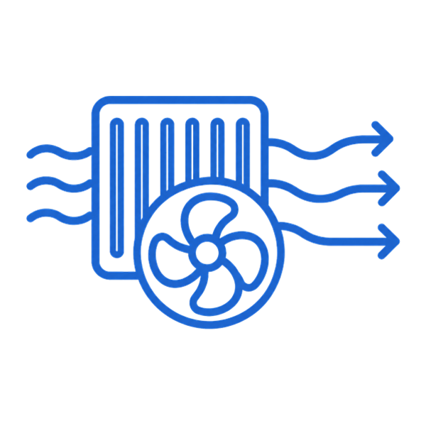 ventilation airflow fan icon