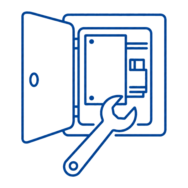 wall control panel maintenance icon
